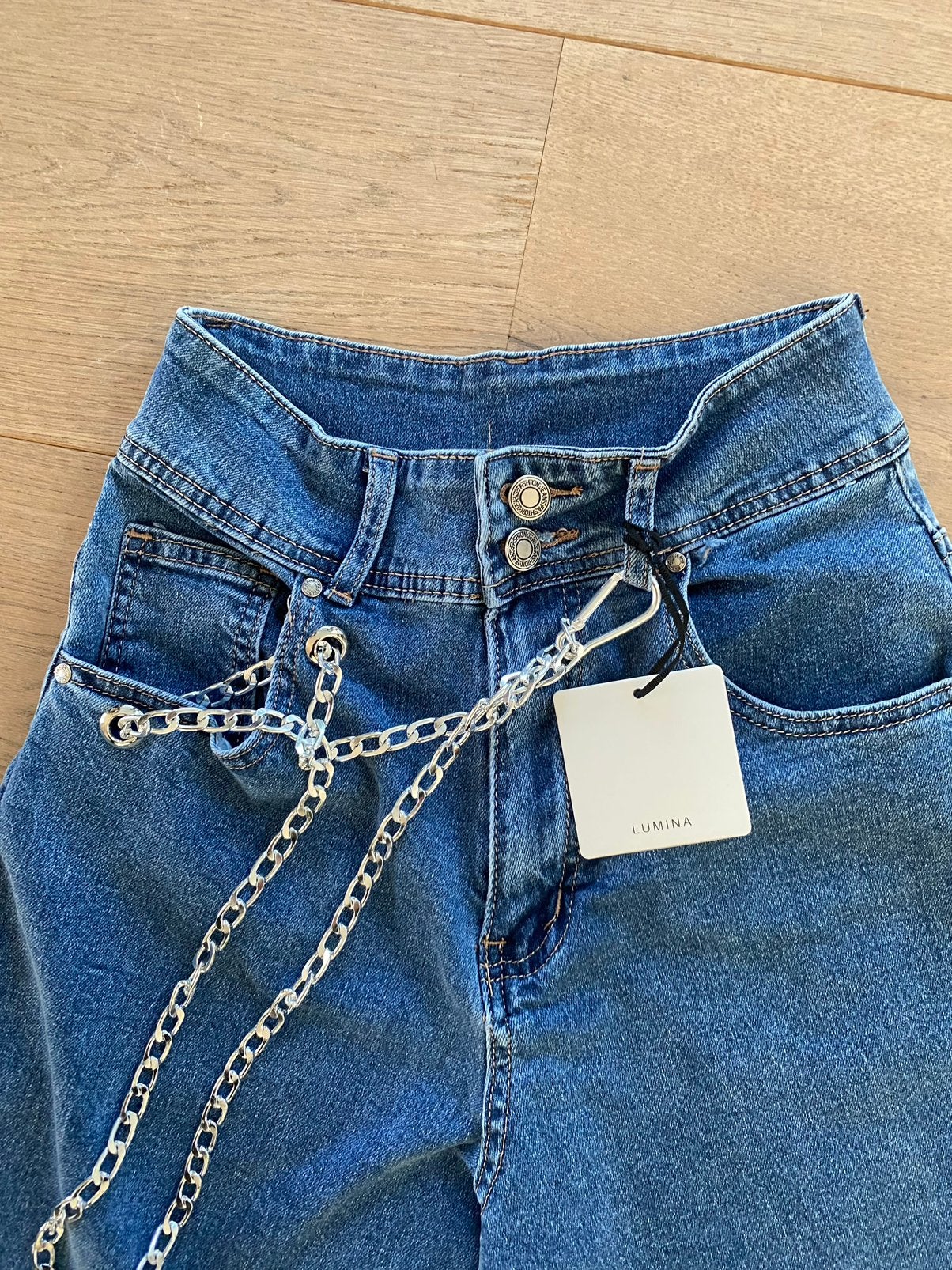 LUMINA crop jeans met hoge taille mt XS, Kleding | Dames, Spijkerbroeken en Jeans, Prato, Italie, -, Blauw, Nieuw