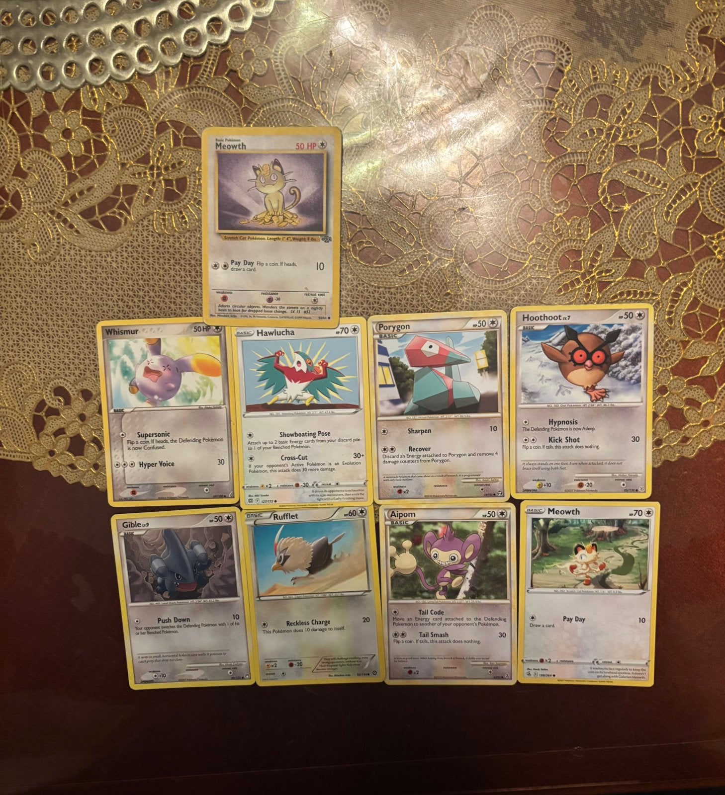 Meowth pokemon set, Verzenden, Zo goed als nieuw