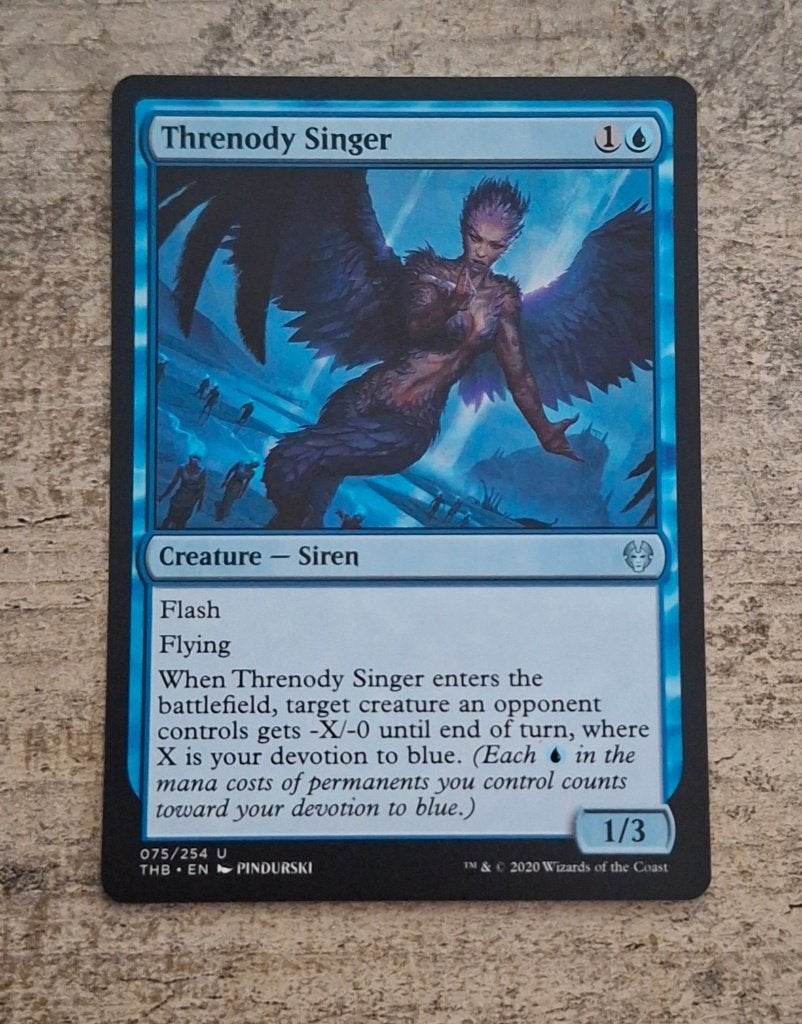 Threnody Singer - Magic the Gathering, Verzenden, Gebruikt, Losse kaart