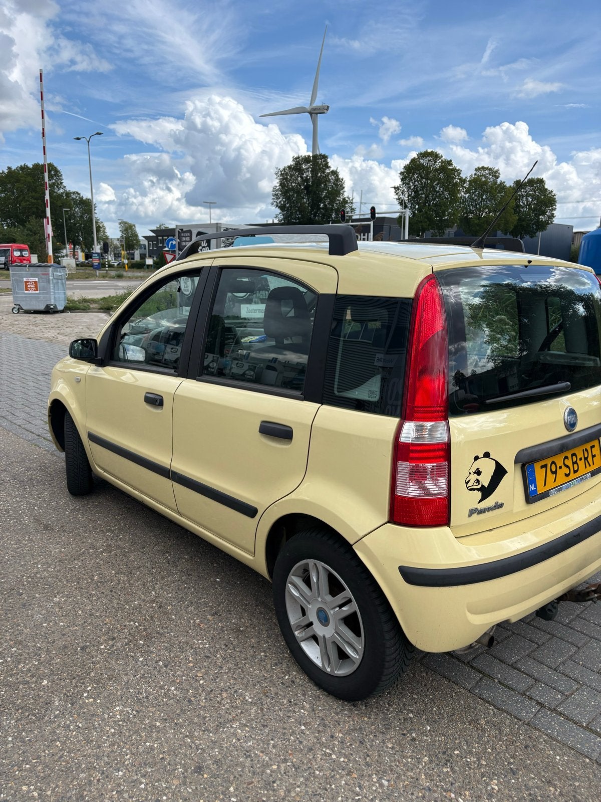 Fiat Panda 1.2 44KW 60PK 2005 Geel, Auto's, Voorwielaandrijving, Bedrijf, Handgeschakeld, 835 kg