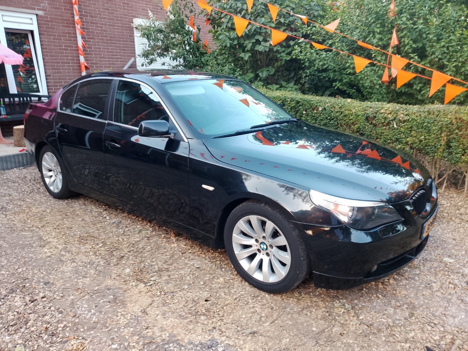 TOPSTAAT BMW 5 serie e60 2.2 520i 2005 sedan inruil mogelijk, Auto's, BMW, Achterwielaandrijving, Zwart, Bedrijf, 1470 kg