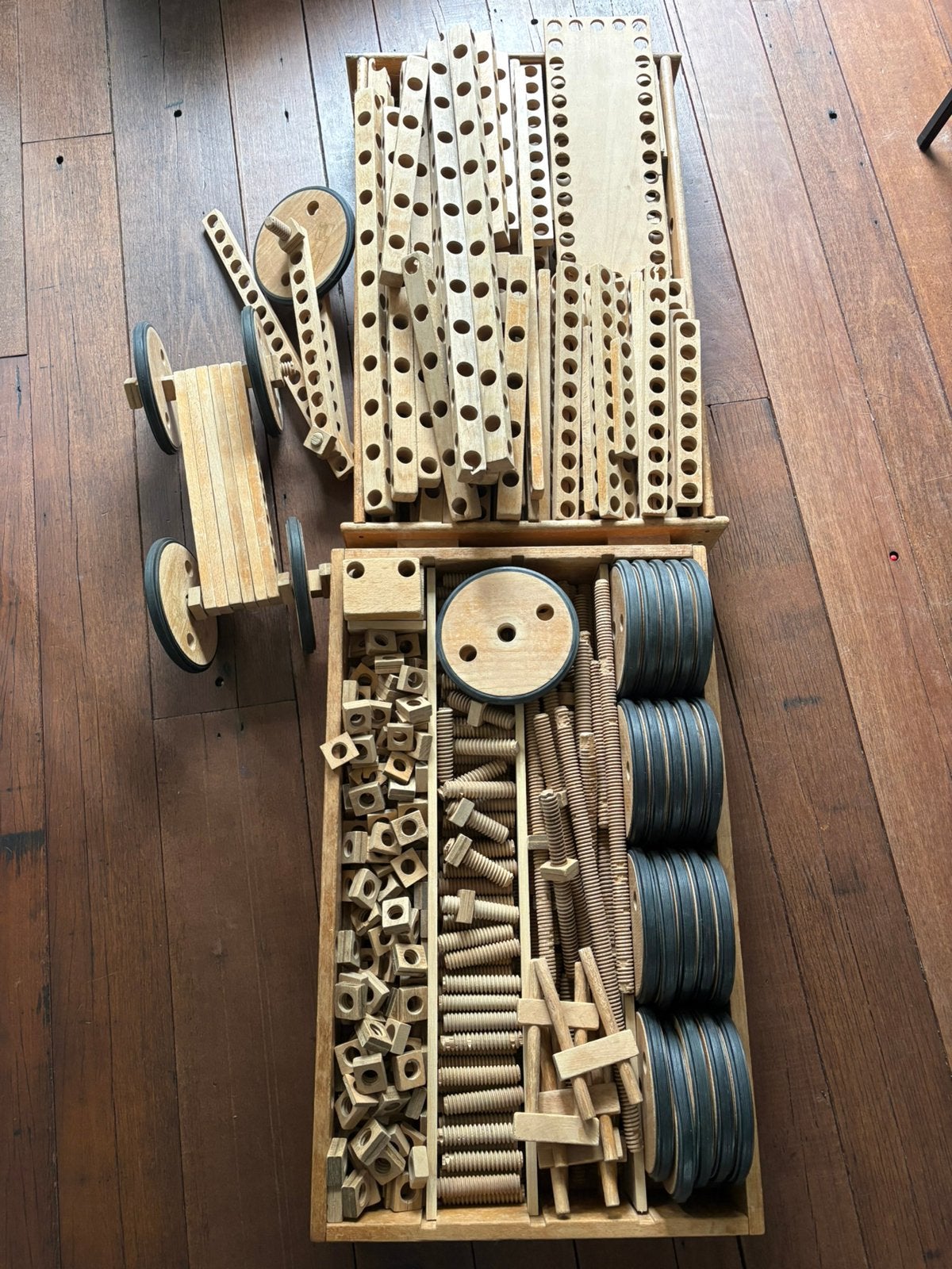 Houten constructie speelgoed, Kinderen en Baby's, Speelgoed | Houten speelgoed, Ophalen, Gebruikt, Overige typen