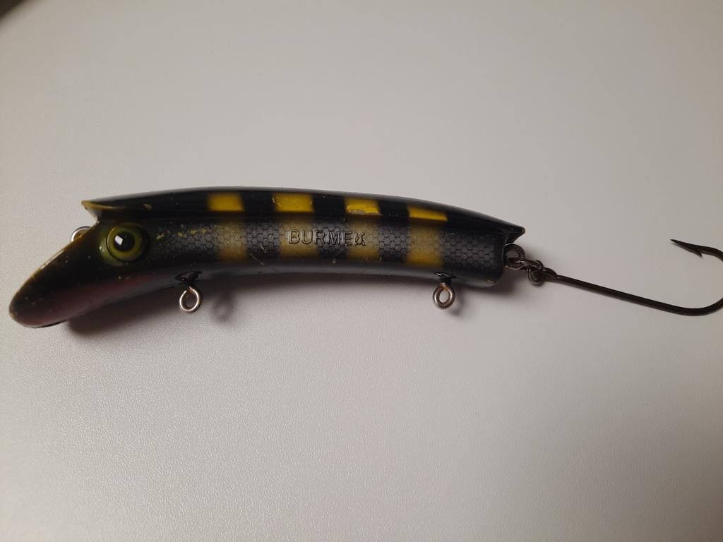 Burmek USA plug met enkele haak voor softbait, Watersport en Boten, Hengelsport | Roofvissen, Ophalen of Verzenden, Overige typen