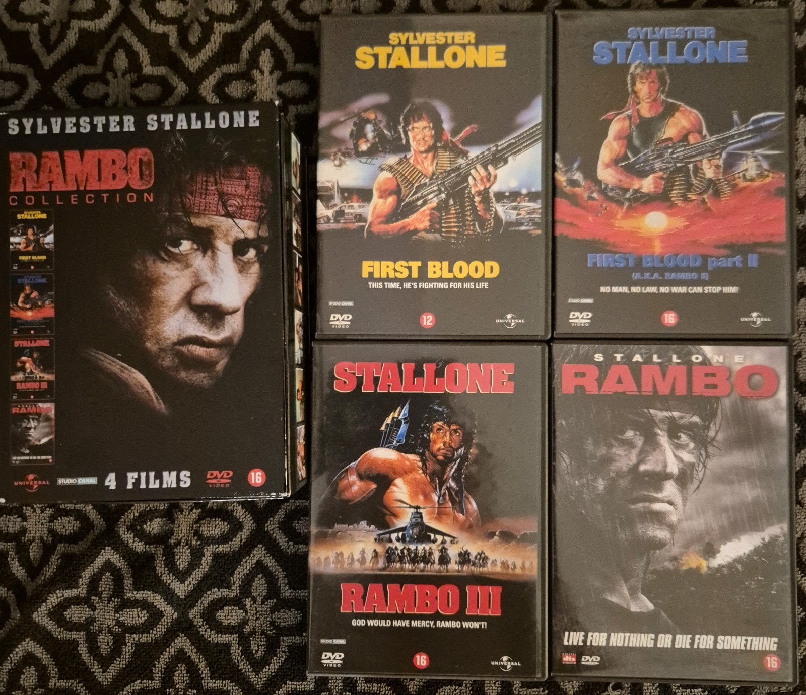 Rambo Collection - 4 Films DVD Boxset met Sylvester Stallone, Engels, Vanaf 16 jaar, Nederlands, Actiethriller