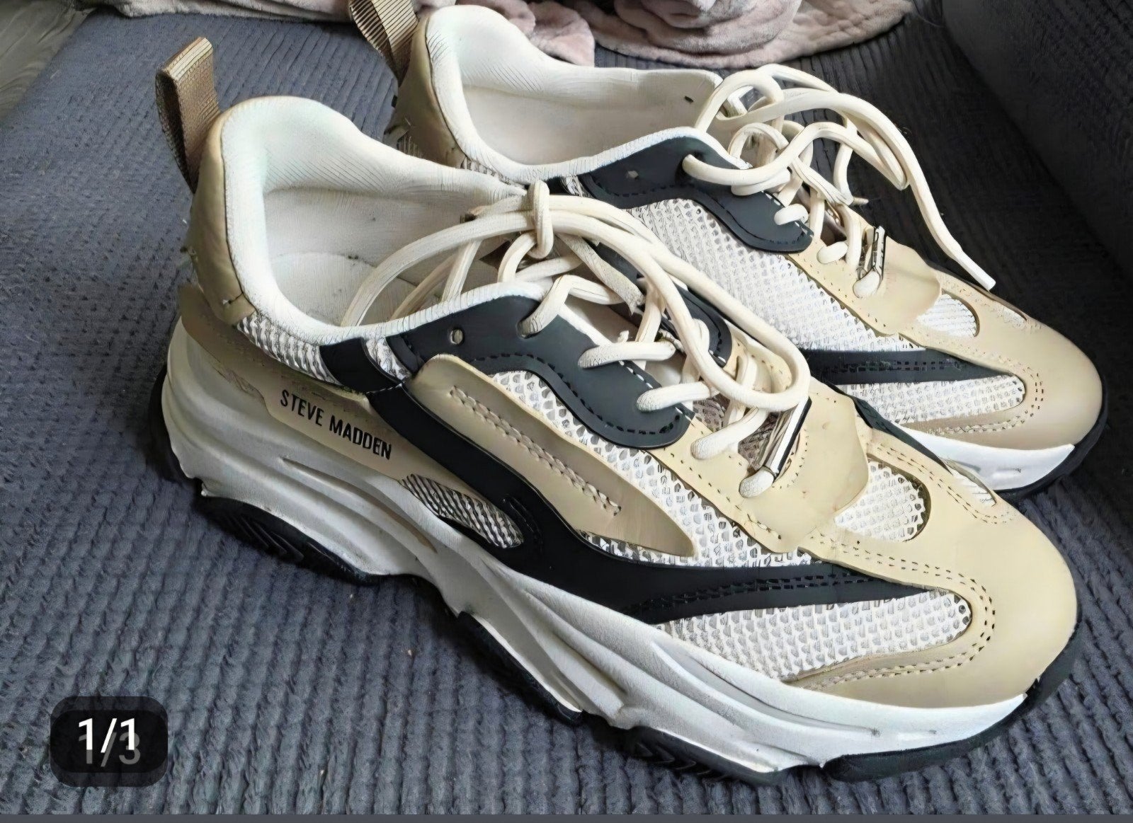 Steve Madden sneakers maat 39, Beige, Steve Madden, Ophalen of Verzenden, Sneakers of Gympen