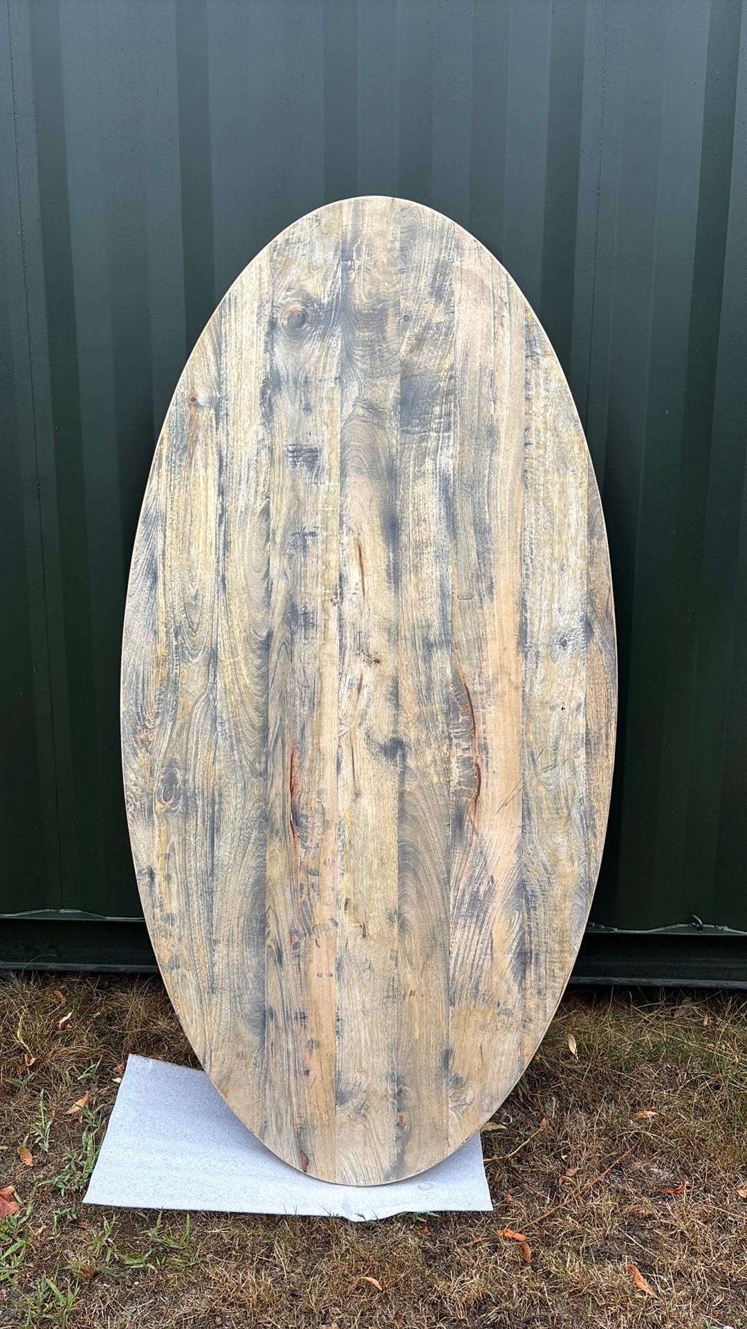 Tafelblad mango hout 180x90, Ophalen, 50 tot 100 cm, Zo goed als nieuw, 150 tot 200 cm