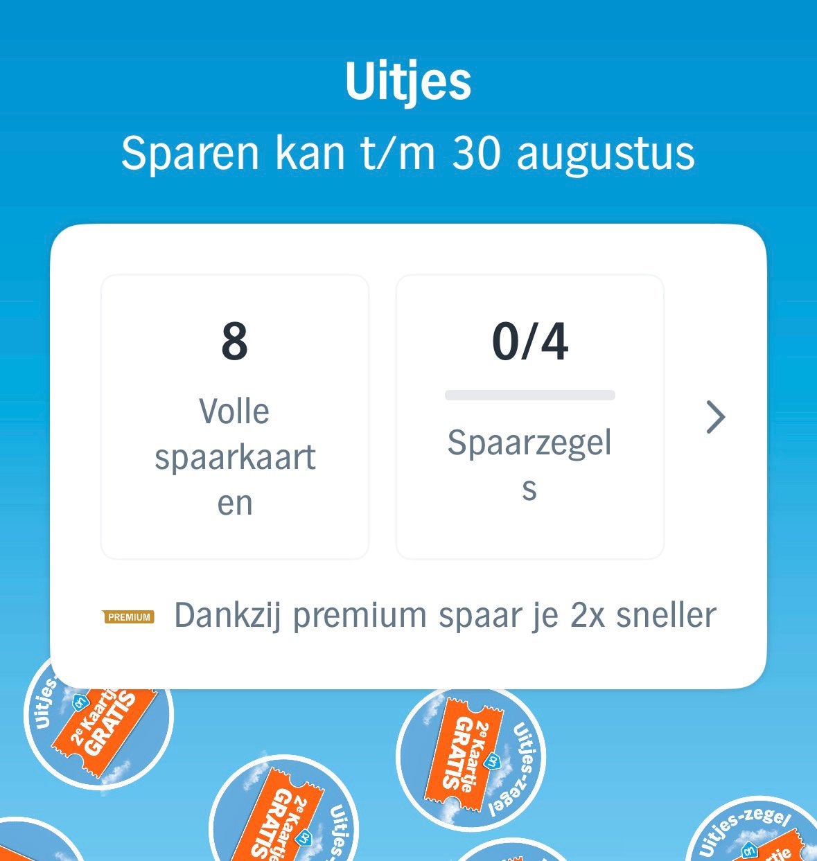 AH Uitjes zegels | volle spaarkaarten, Albert Heijn, Ophalen
