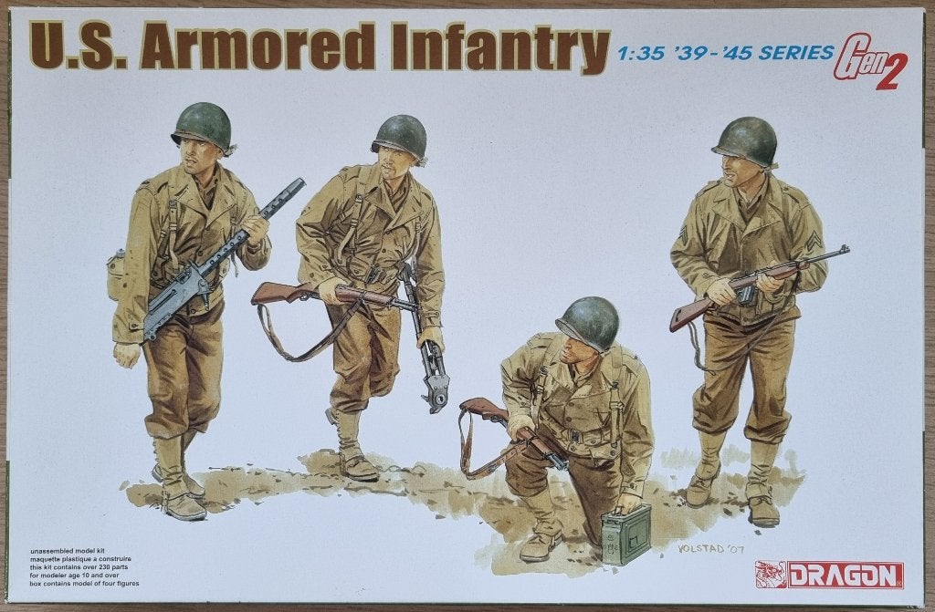 Dragon 1:35 #6366 WWII U.S. Armored Infantry, Ophalen of Verzenden, Nieuw, 1:35 tot 1:50, Figuur of Figuren