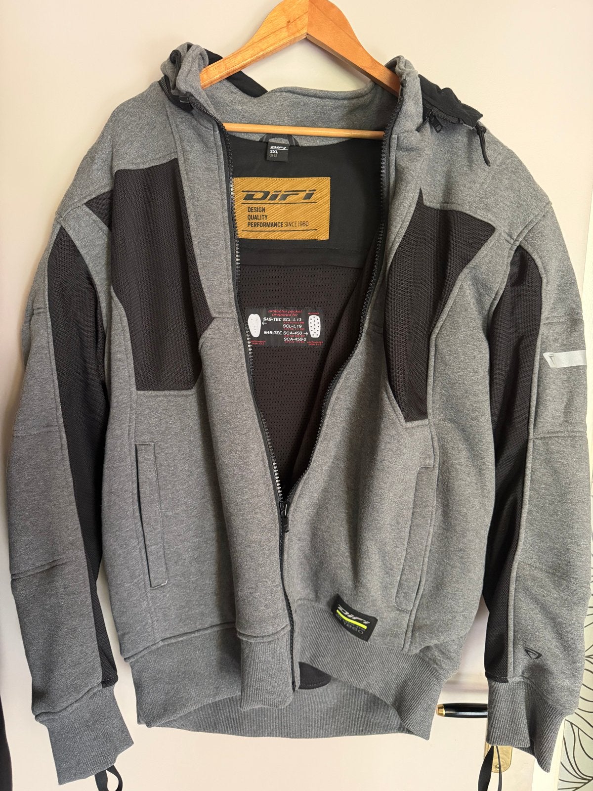 Difi motorjas textiel 2XL/EU 56, Motoren, Ophalen of Verzenden, Tweedehands, Heren, Jas | textiel