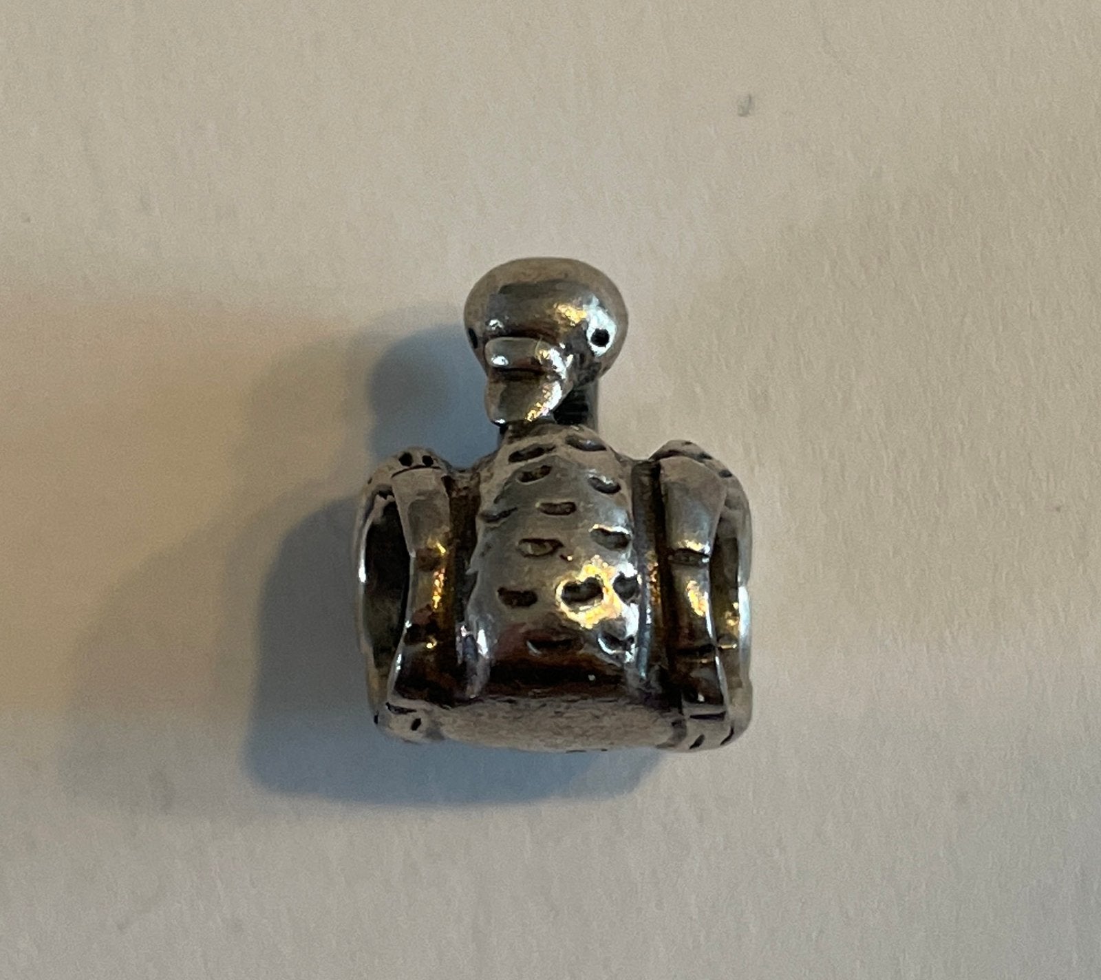 Pandora bedel retired 790319 ugly duckling zwaan, Sieraden, Tassen en Uiterlijk, Gebruikt, Pandora, Ophalen of Verzenden, 1 bedel