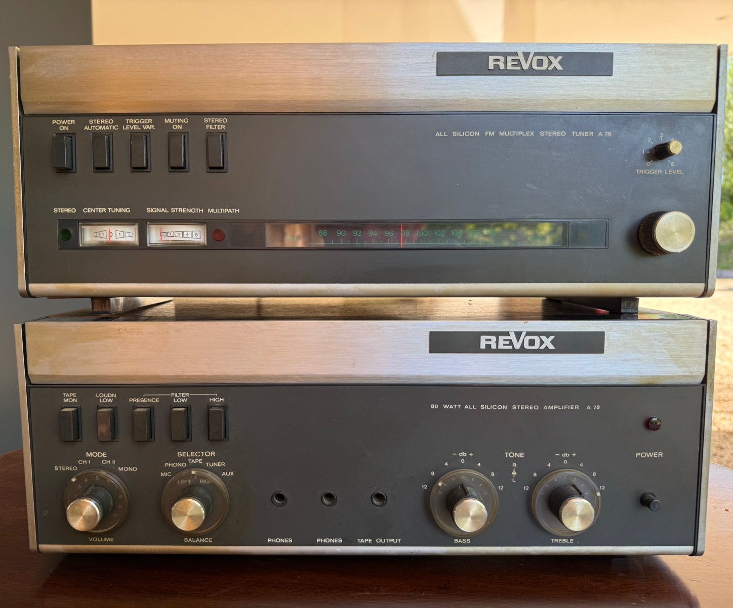Revox set A78 en A76. Versterker en losse tuner, Audio, Tv en Foto, Versterkers en Receivers, Ophalen, Zo goed als nieuw, Overige merken