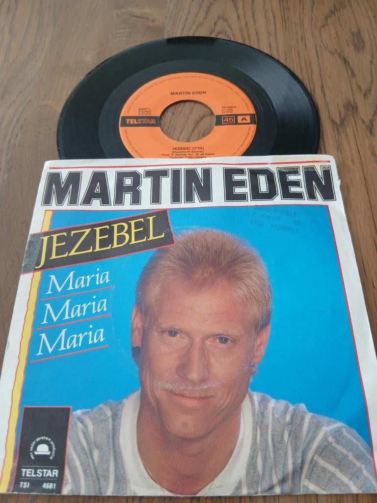 VINYL SINGLE   MARTIN EDEN  1989, Overige formaten, 1980 - 1989, Ophalen of Verzenden, Zo goed als nieuw