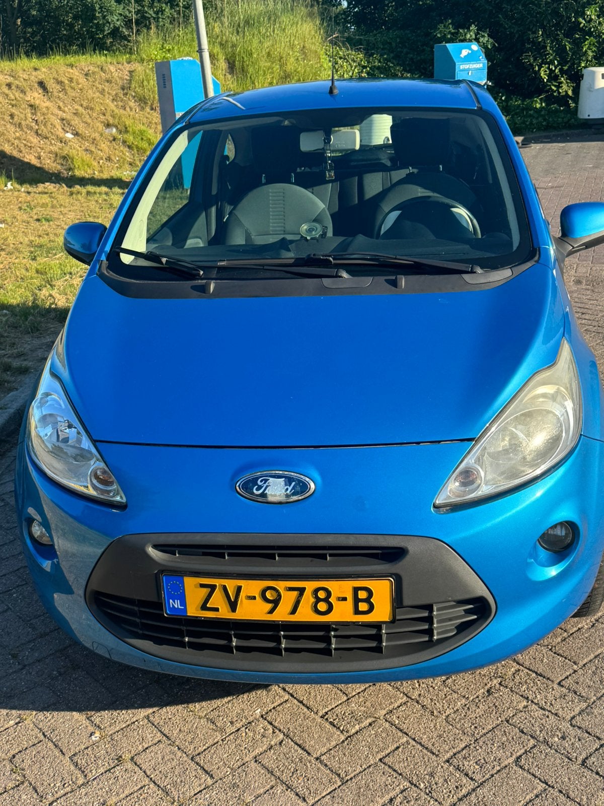 Ford Ka 1.2 51KW 2009 Blauw, Voorwielaandrijving, Stof, Radio, 1242 cc