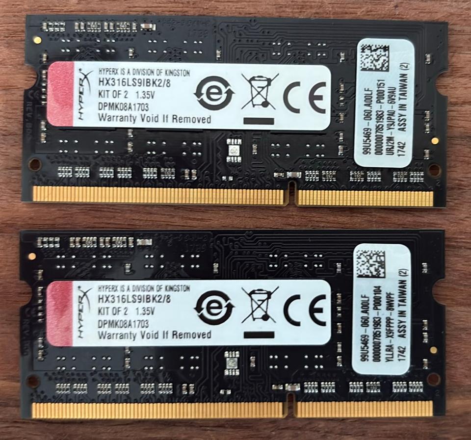 Kingston Hyper 8GB DDR3L-1600 SODIMM Kit, Ophalen of Verzenden, DDR3, Laptop