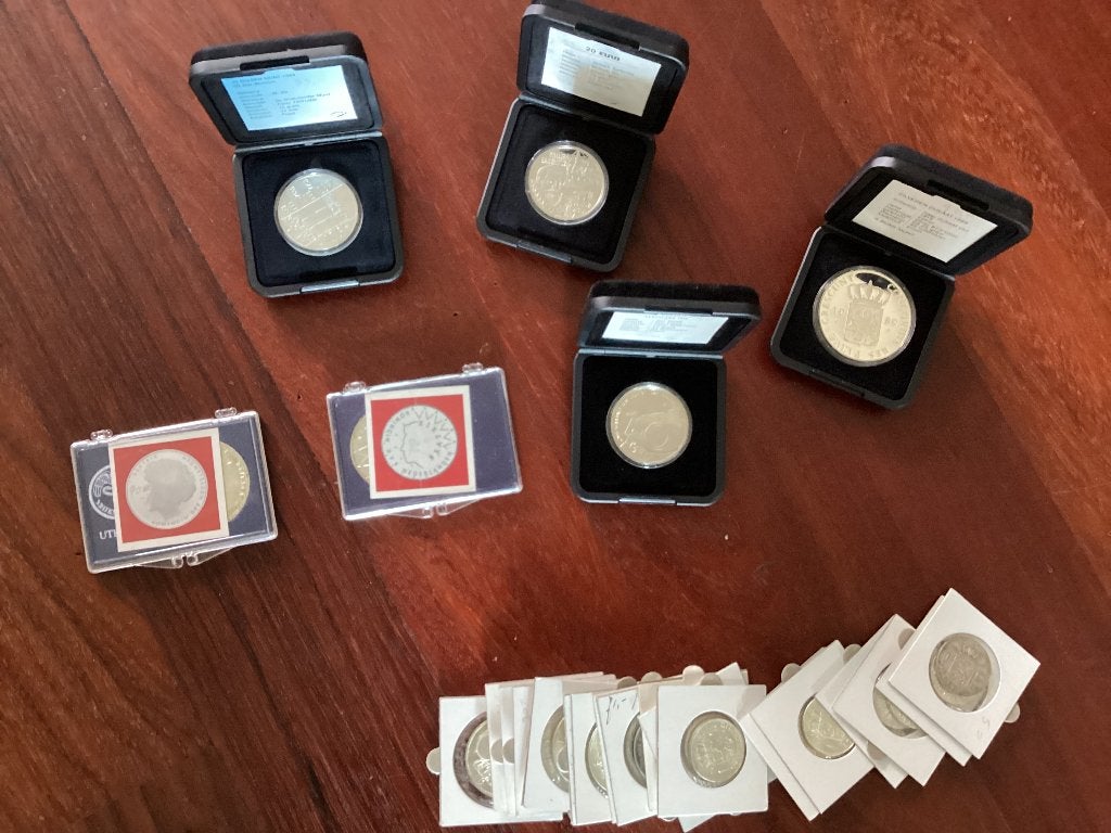 Zilveren munten te koop, Ophalen, Koningin Juliana, Zilver, Overige waardes