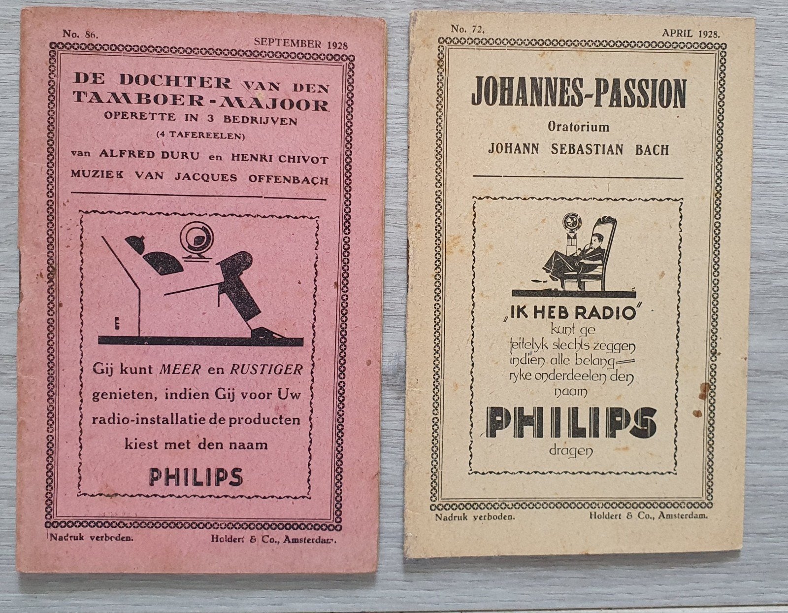 3 PHILIPS & NSF reclame uitingen, Verzenden