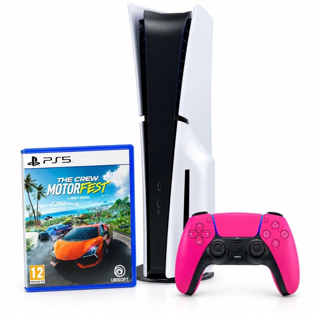 PlayStation 5 Slim Disc 1TB + 1 controller NIEUW MODEL ZGAN, ., Ophalen of Verzenden, Zo goed als nieuw, .