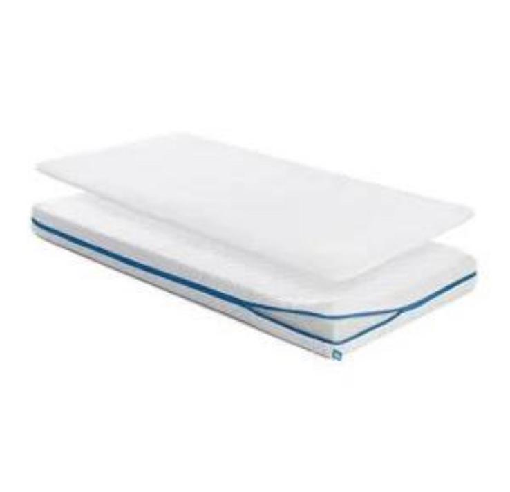 Ademende Topper voor op matras baby kamer 60x120 ZGAN, Ophalen, Jongetje of Meisje, Wit, Overige typen