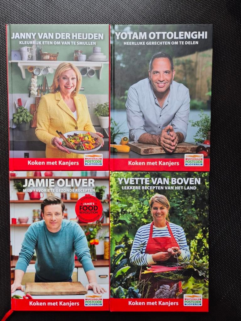 4 kookboeken, Boeken, Kookboeken, Ophalen, Zo goed als nieuw, Overige gebieden