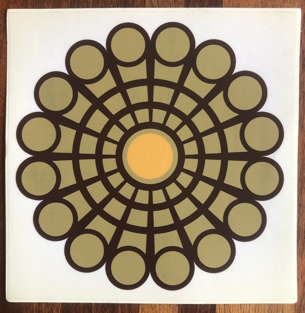 Seventies muurstickers, origineel, vintage design, Ophalen of Verzenden, Zo goed als nieuw, Overige typen