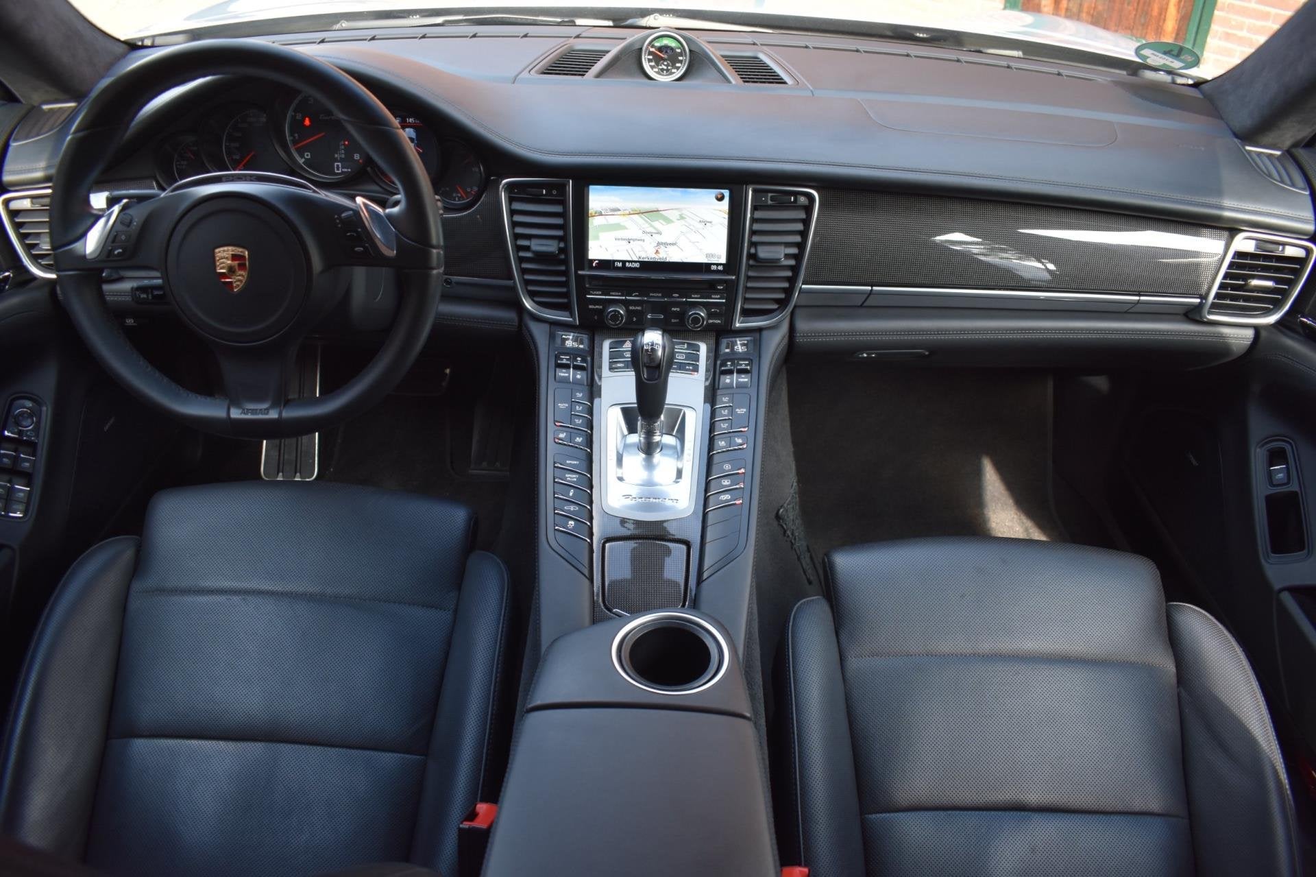 Porsche Panamera 4.8 Turbo '13 Sport Chrono Leder Navi Clima, Euro 5, Gebruikt, 4 stoelen, 520 pk