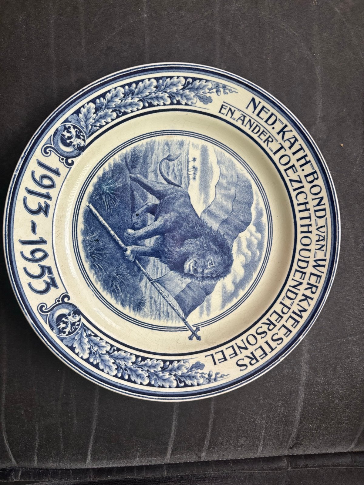 3 Delfts Blauwe Herdenkingsborden, Antiek en Kunst, Ophalen of Verzenden