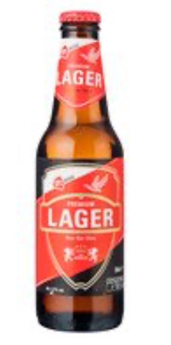 2 kratten Lager Bier, Ophalen