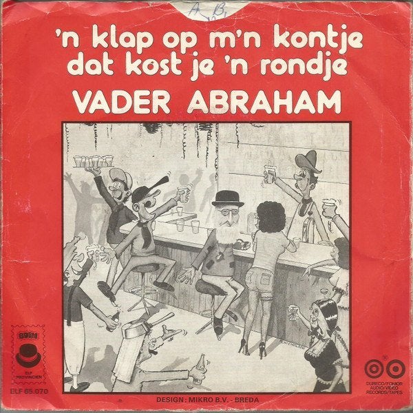 Vader abraham - adeile, Gebruikt, 7 inch, Ophalen of Verzenden, Overige typen