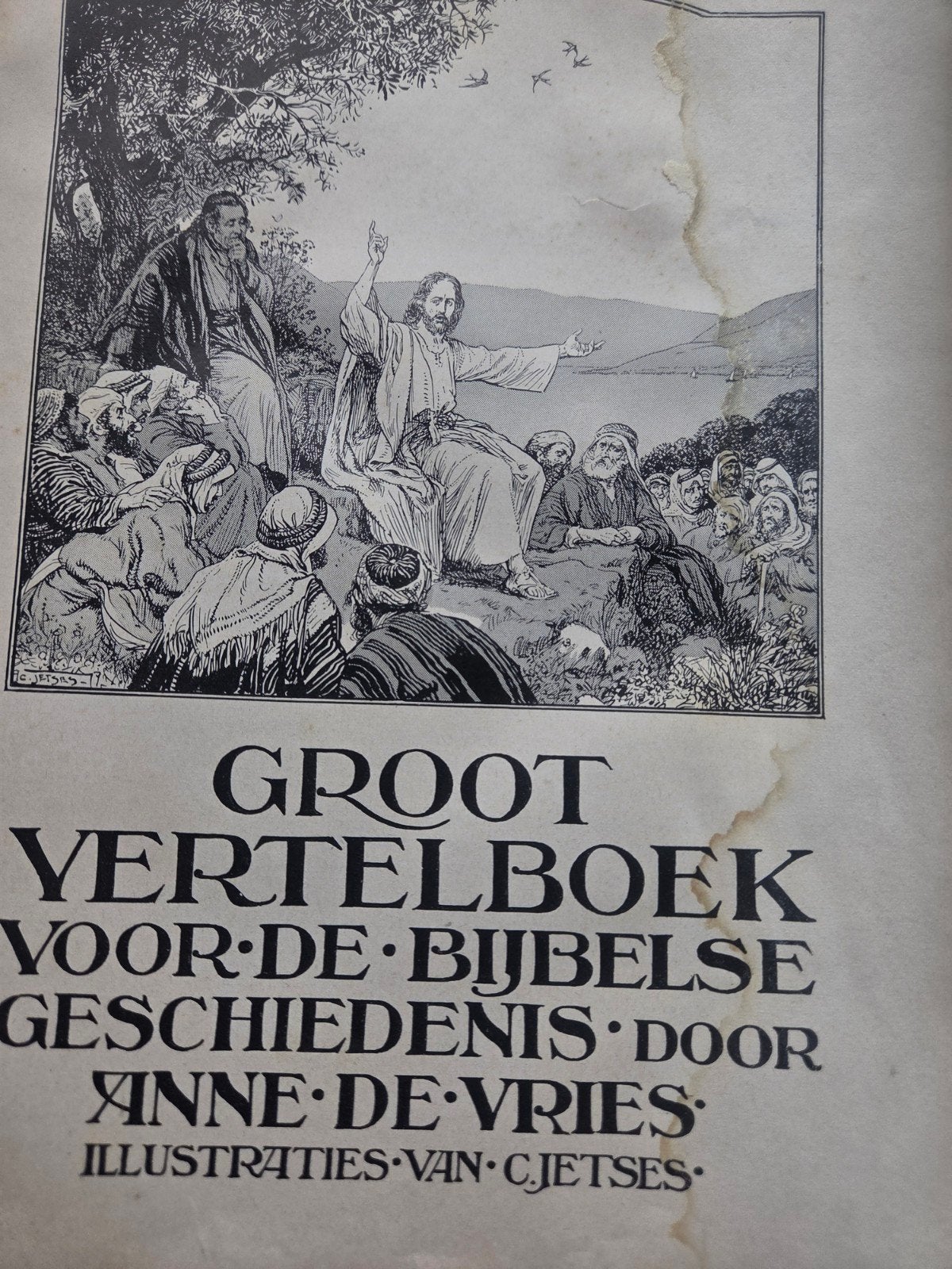 Groot Vertelboek Bijbelse Geschiedenis Anne de Vries oud, Ophalen of Verzenden, Anne de Vries