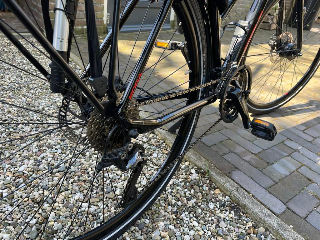 Koga F3 5.0 damesfiets Black High Gloss, Ophalen, 28 inch, Koga Miyata, Meer dan 20 versnellingen
