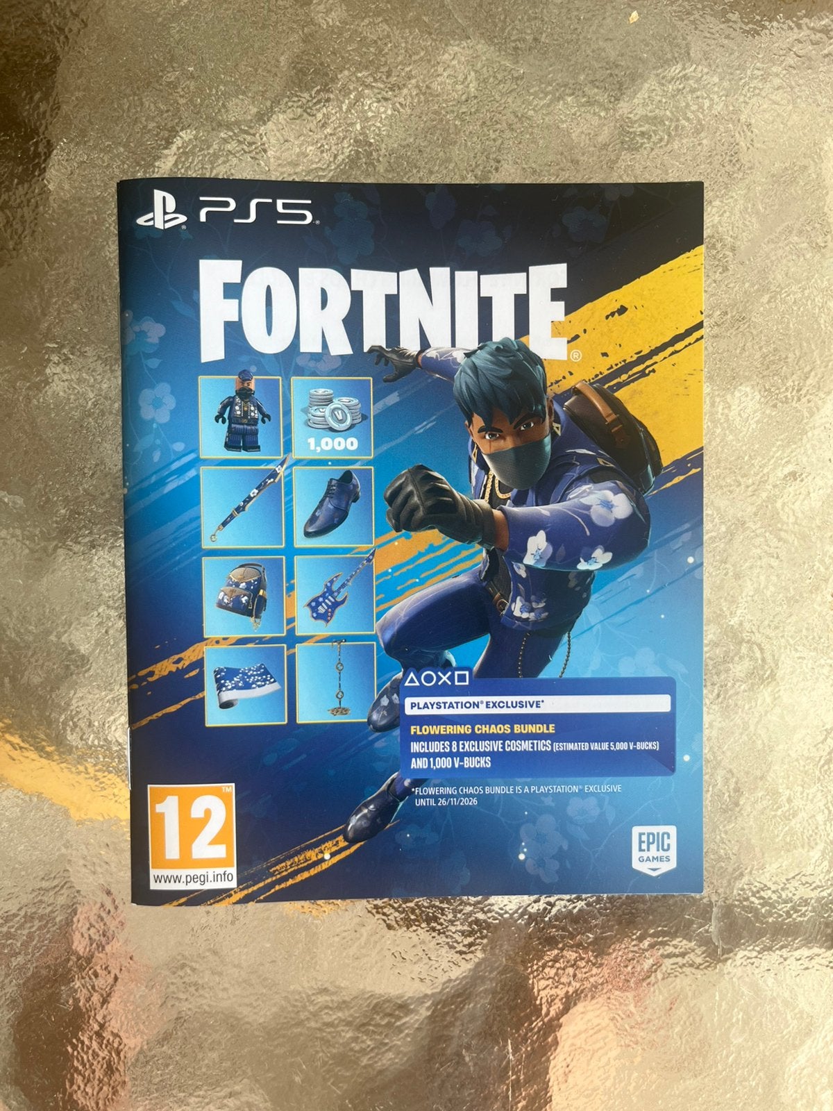 1000 V-bucks | Fortnite flowering chaos bundle, Ophalen of Verzenden, Nieuw