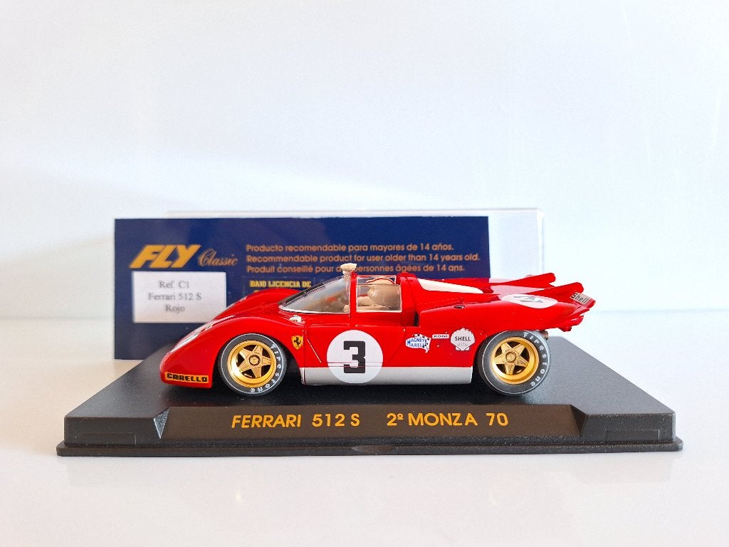 Fly Classic Ferrari 512S Monza1970 Ref Nr 1, Overige merken, Racebaan, Fly, Nieuw