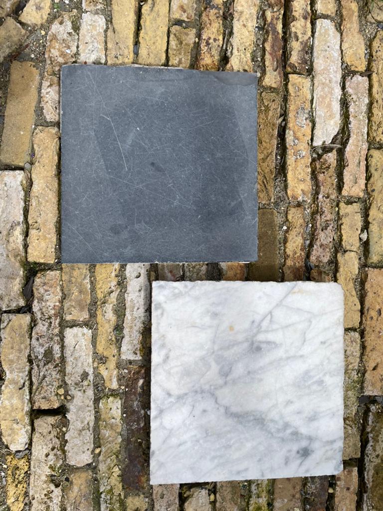 Marmeren tegels, Doe-het-zelf en Verbouw, Tegels, Gebruikt, Vloertegels, Marmer, 20 tot 40 cm, 20 tot 40 cm, 10 m² of meer, Ophalen