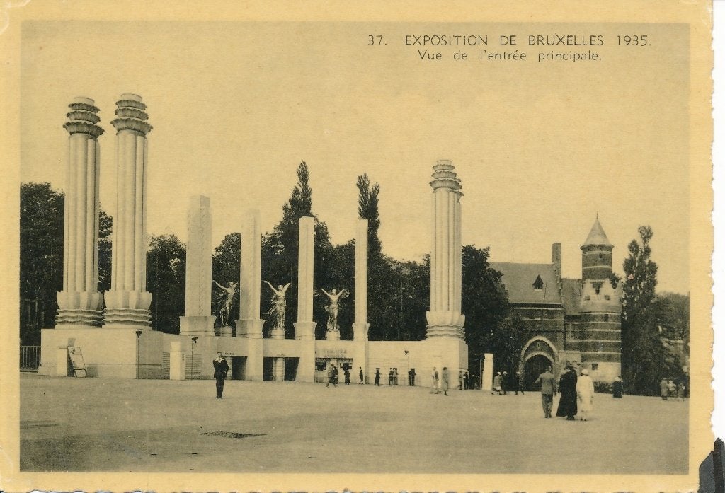 Ansichtkaarten Expo Brussel 1935, Ophalen of Verzenden, 1920 tot 1940, Ongelopen, Brussel (Gewest)