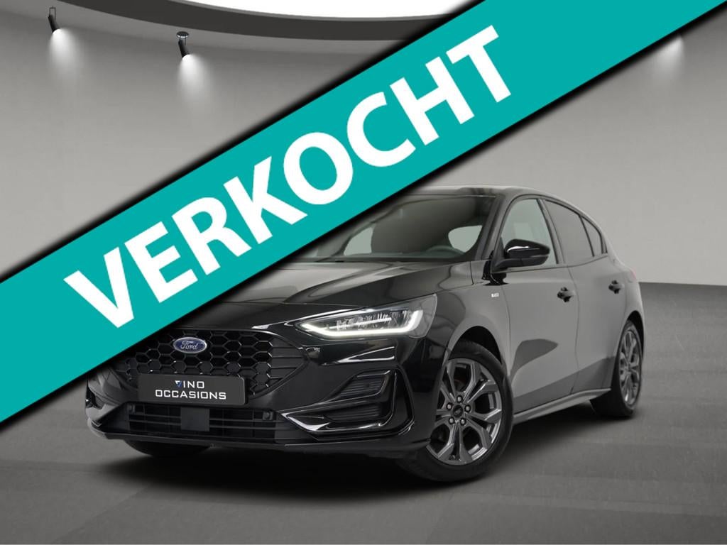 Ford Focus 1.0 EcoBoost Hybrid ST Line X | Keyless Entry & G, Auto's, Gebruikt, Automatische klimaatregeling, Zwart, Origineel Nederlands