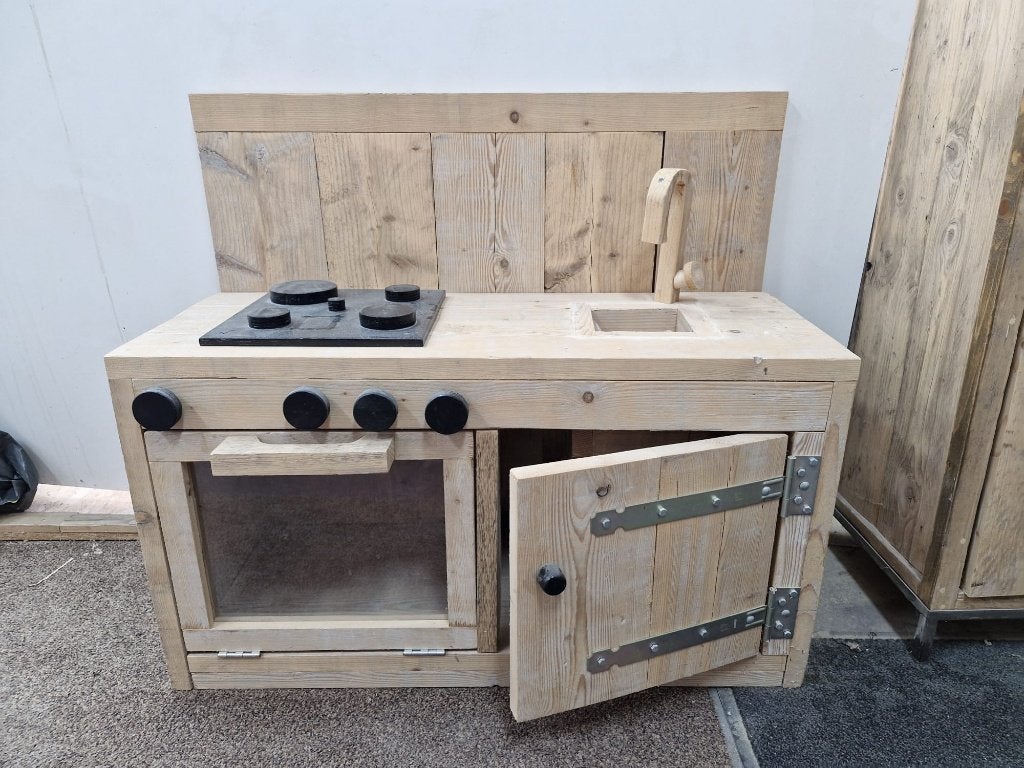 miniatuur keukentje van hout handgemaakt, Ophalen, Nieuw, Meubelstuk of Keukentje