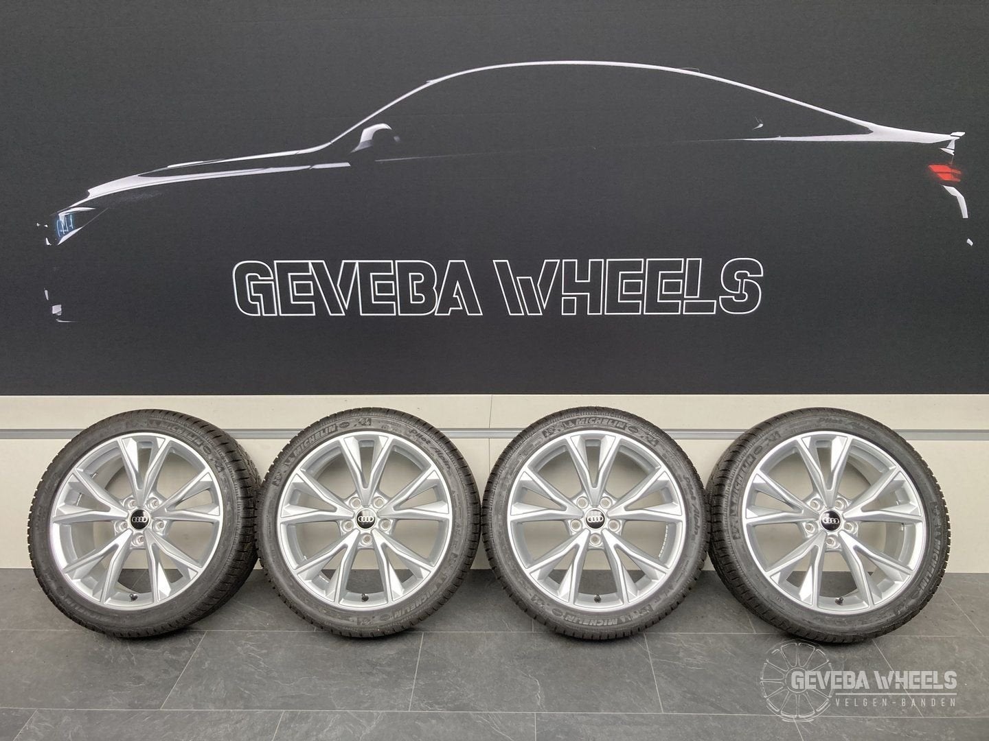 18 inch originele Audi A3 8P 8V 8Y velgen winterbanden 5x112, Auto-onderdelen, Banden en Velgen, 18 inch, Gebruikt, -, -