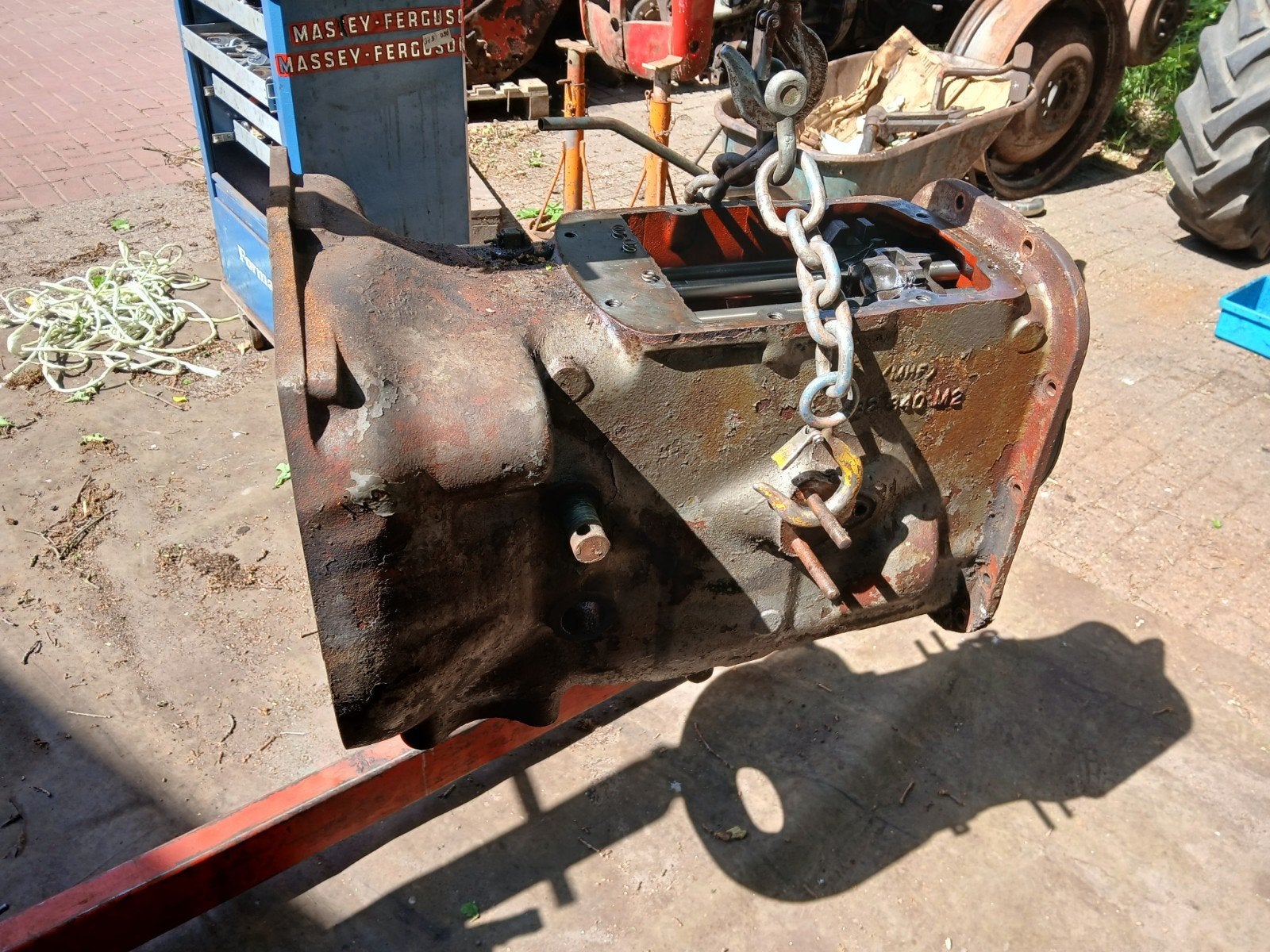 Versnellingsbak massey ferguson 35, Ophalen