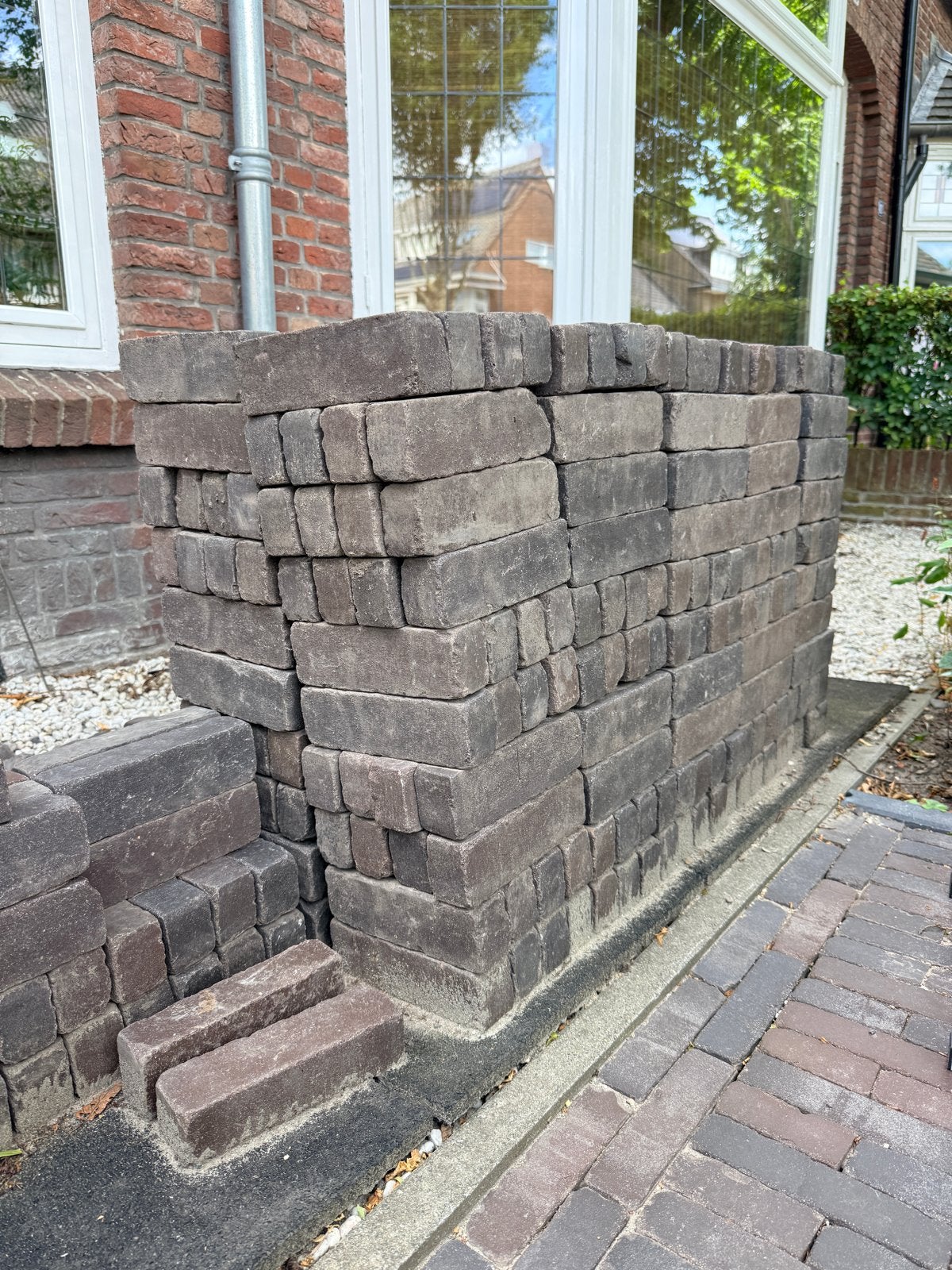 Gebruikte waaltjes voor bestrating of tuinpad, Doe-het-zelf en Verbouw, Tegels, Ophalen, Overige materialen, Gebruikt, Overige typen