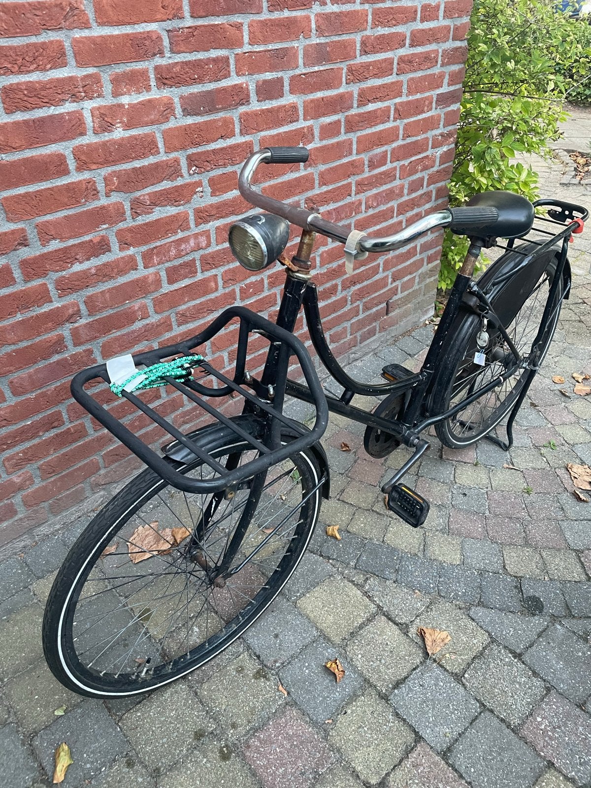 Zwarte dames kinderfiets 26 inch met voordrager, Fietsen en Brommers, Fietsen | Dames | Damesfietsen, Overige merken, Terugtraprem