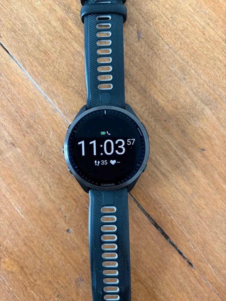 Garmin Forerunner 965, Stappen, Zwart, Ophalen of Verzenden, Zo goed als nieuw