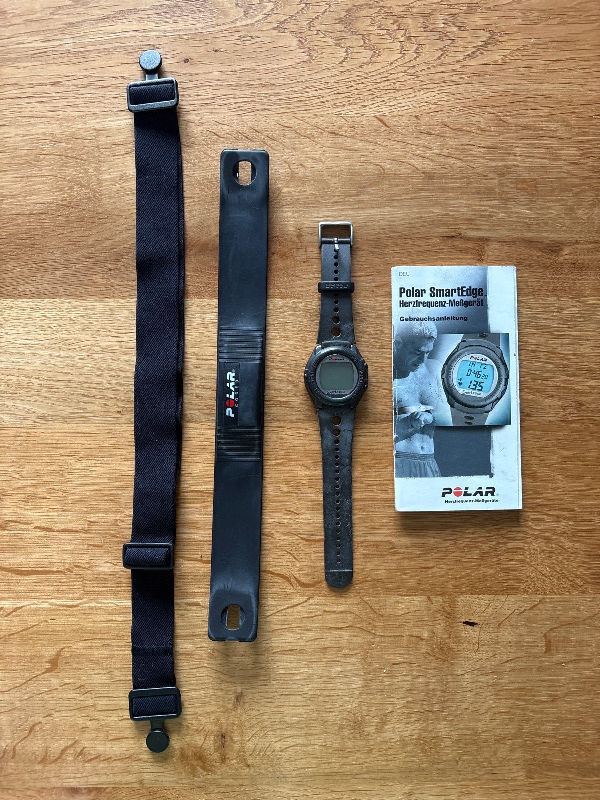 Polar SmartEdge Hartslagmeter met borstband en handleiding, Sport en Fitness, Hartslagmeters, Ophalen of Verzenden, Gebruikt, Polar
