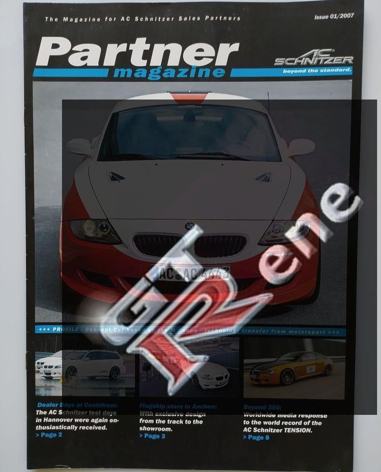 AC Schnitzer BMW Brochure 2007 M6 1 en 3 serie Z4 Mini, Ophalen of Verzenden, Zo goed als nieuw, BMW