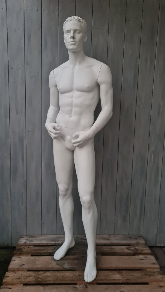 etalagepop man wit Nu Body mannequins paspop, Ophalen of Verzenden, Gebruikt, Paspop