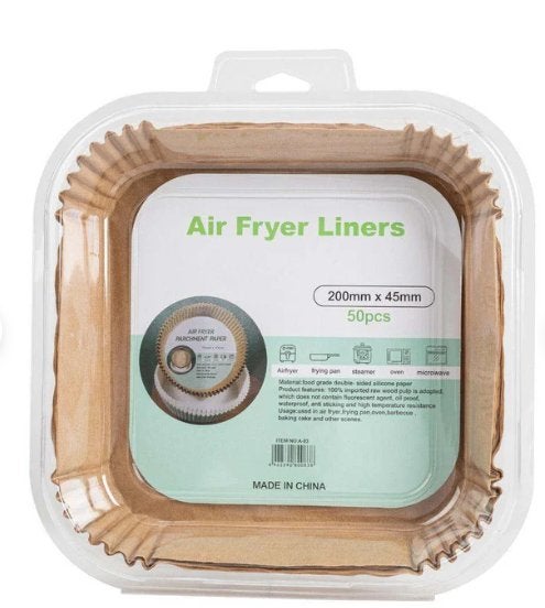 Airfryer Bakpapier Bakjes 50 Stuks – 200 x 45 mm, Airfryer, Nieuw, Ophalen of Verzenden, Sammys outlet