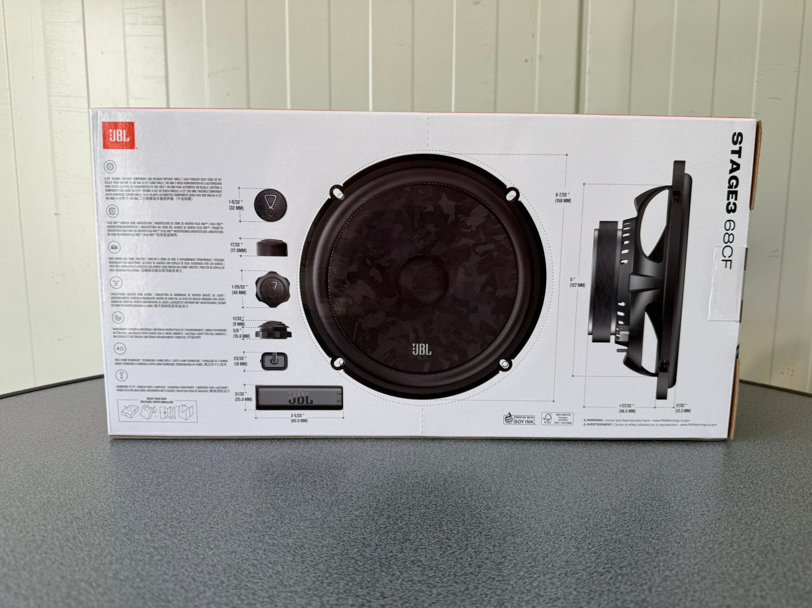 JBL Stage 3 68Cf Autospeakers compo set 760w, Auto diversen, Ophalen of Verzenden, Zo goed als nieuw