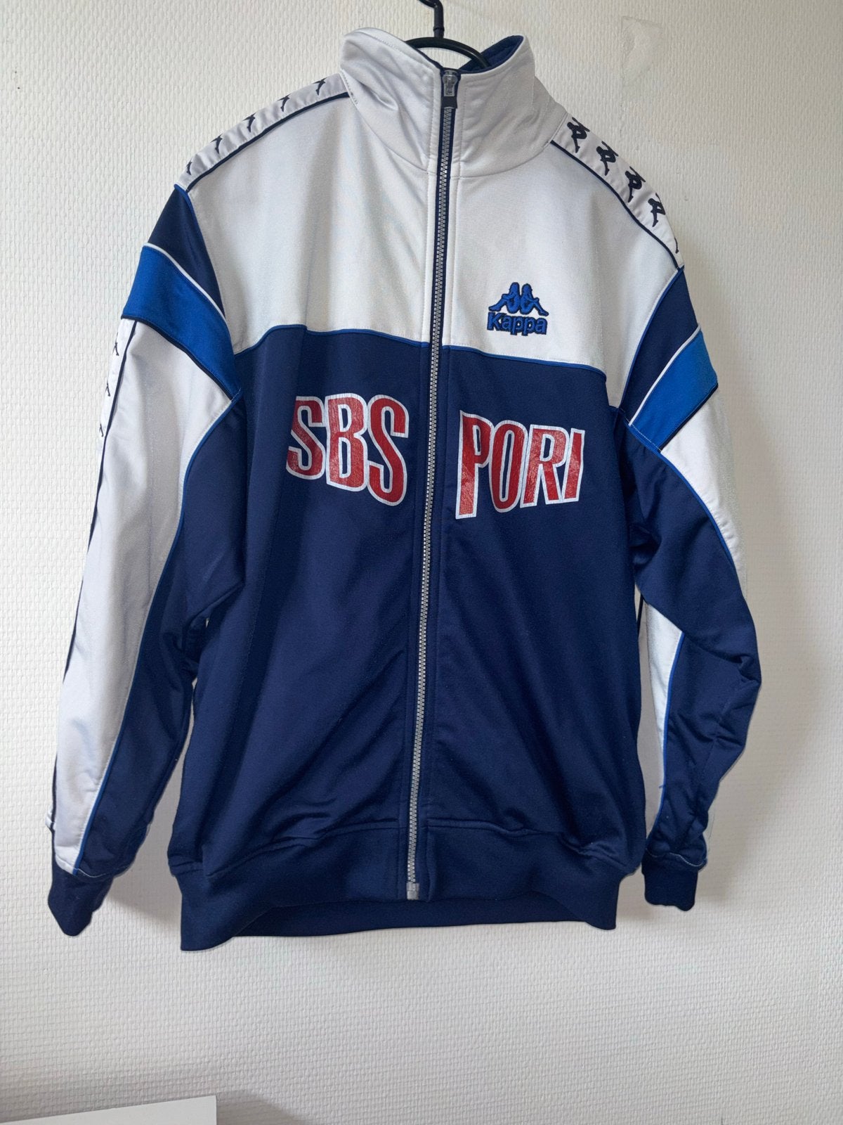 Kappa Vintage Trainingsjack SBS Pori Finland – Maat M, Ophalen of Verzenden, Gedragen, Maat 48/50 (M), Meerkleurig