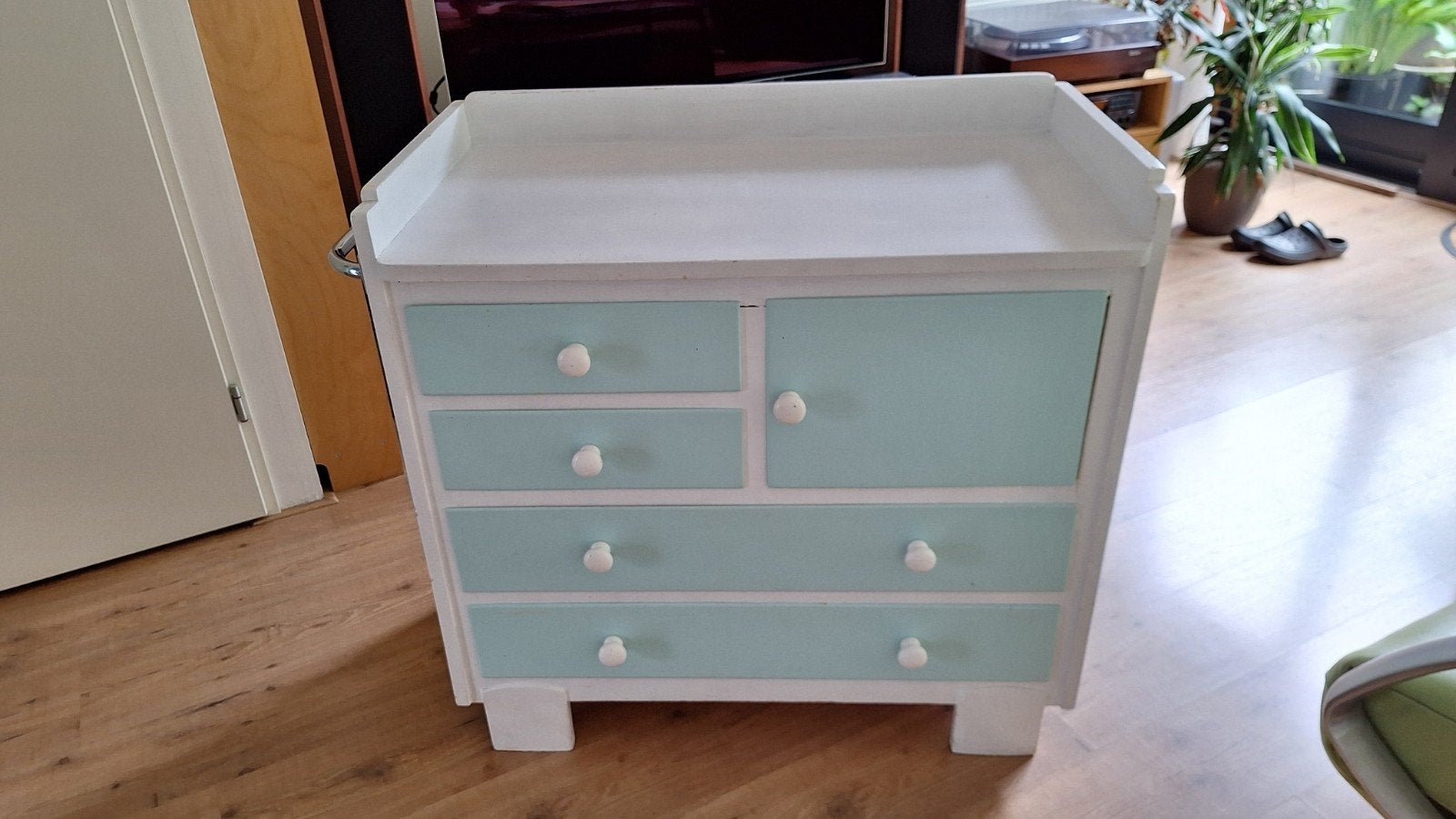Vintage jaren '60 commode, Gebruikt, 75 tot 100 cm, Commode, Ophalen