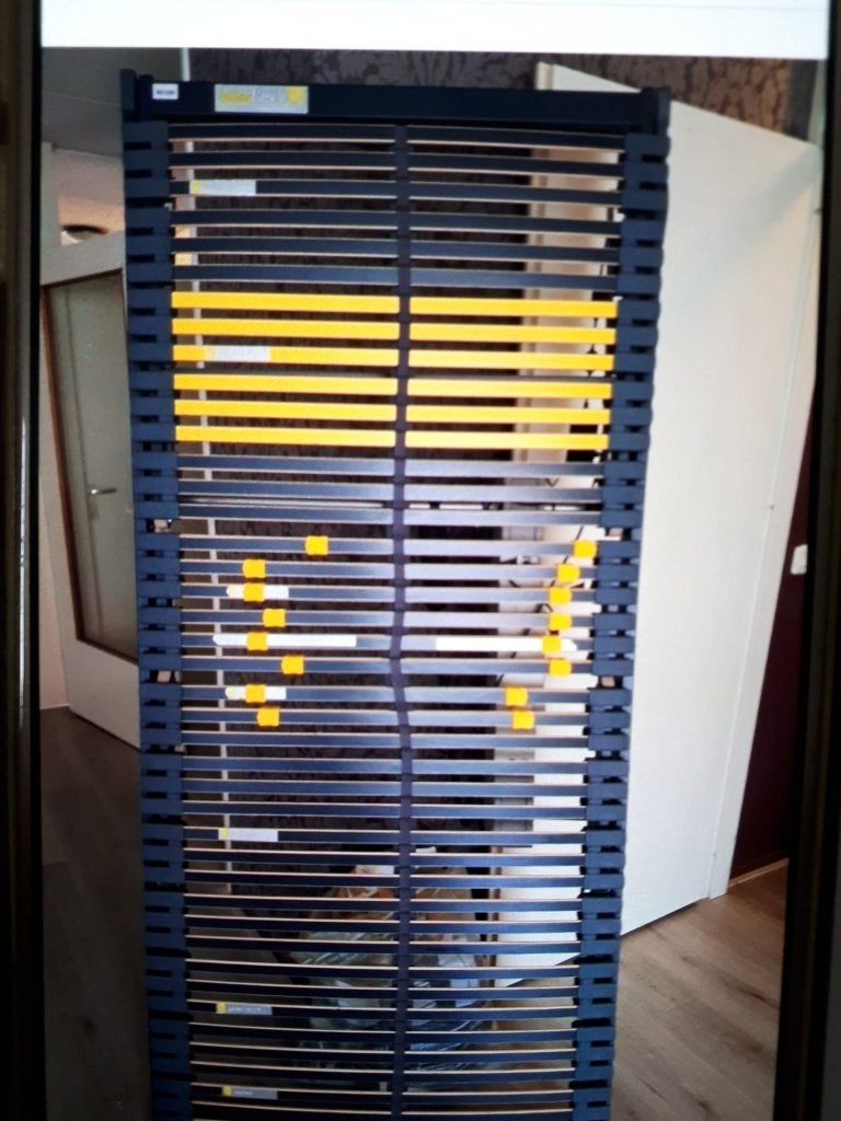 Te koop: BossFlex 600 elektrische lattenbodem 90x200 cm zgan, Huis en Inrichting, 90 cm, Eenpersoons, Ophalen of Verzenden, Zo goed als nieuw