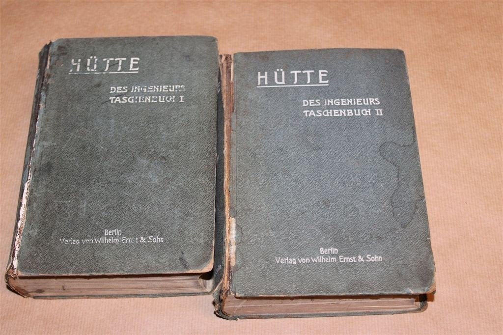 Hütte 1915 — Des Ingenieurs Taschenbuch — 2 Delen, Boeken, Ophalen of Verzenden, Gelezen, Bouwkunde